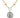 GOLD CRYSTAL BAR & WILHELMINA COIN HORSEBIT NECKLACE