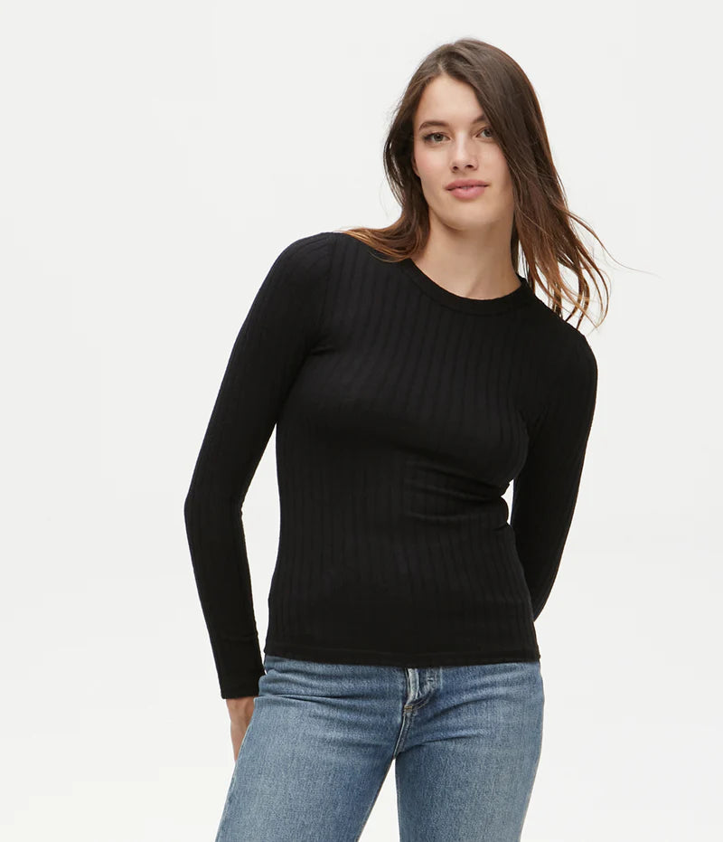 Ama Wide Rib Top | Time Out Clothing